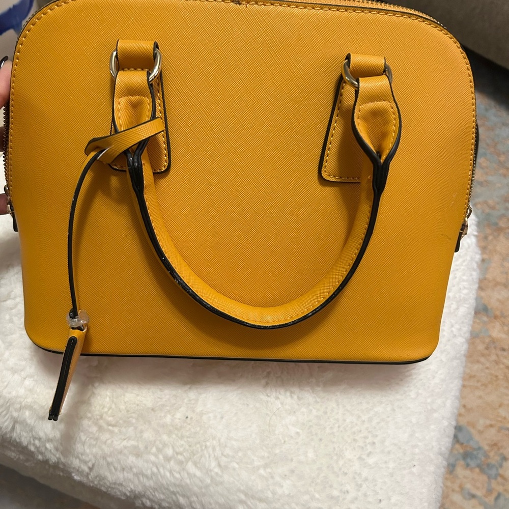 Elegant Yellow Satchel Bag